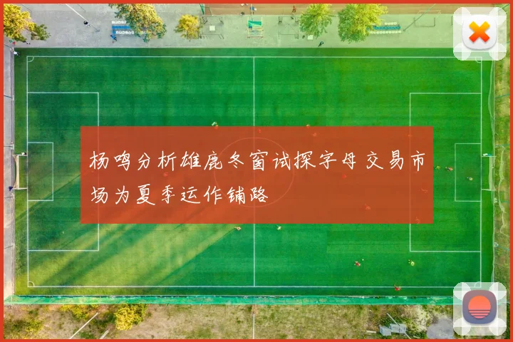 杨鸣分析雄鹿冬窗试探字母交易市场为夏季运作铺路