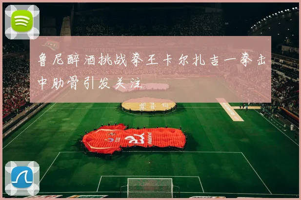 鲁尼醉酒挑战拳王卡尔扎吉一拳击中肋骨引发关注